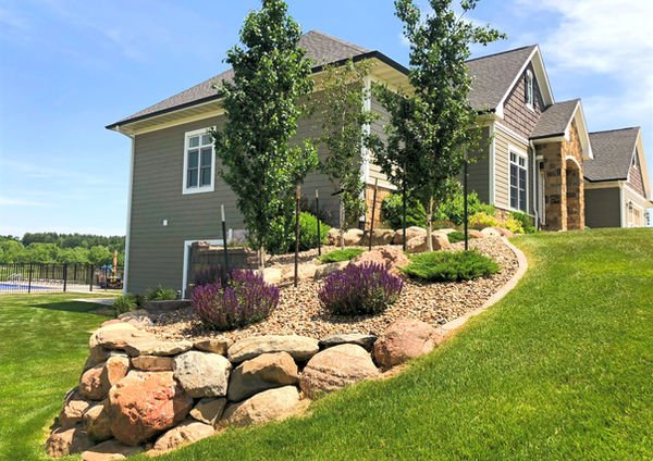 Boulder landscaping